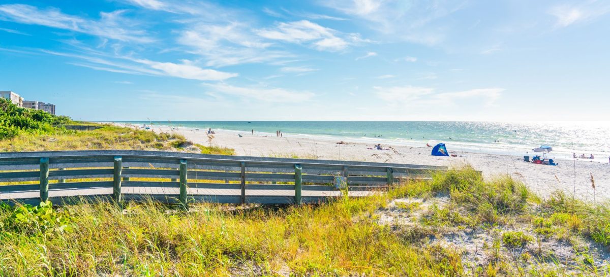 shutterstock_beach | Beaches USA Rentals & Management, LLC beautiful beach and walking path on a sunny beach